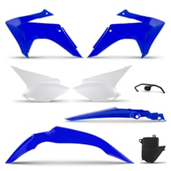 Kit Plástico CRF 230 2015 Blue Pro Tork Com Suporte Kit Plástico CRF 230 2015 Blue Pro Tork Com Suporte