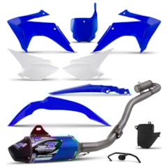 Kit Plástico Crf 230 2015 Com Number Plate Azul + Powercore 3 Azul Kit Plástico Crf 230 2015 Com Number Plate Azul + Powercore 3 Azul