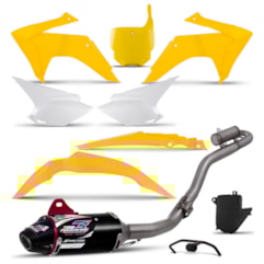 Kit Plástico Crf 230 2015 Com Number Plate + Powercore 3 Preto Kit Plástico Crf 230 2015 Com Number Plate + Powercore 3 Preto