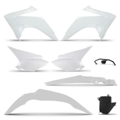Kit Plástico CRF 230 2015 White Pro Tork Com Suporte Kit Plástico CRF 230 2015 White Pro Tork Com Suporte