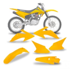 Kit Plástico CRF 230 Amarelo 2008/14 Kit Plástico CRF 230 Amarelo 2008/14