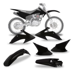 Kit Plástico CRF 230 Preto 2008/14 Kit Plástico CRF 230 Preto 2008/14