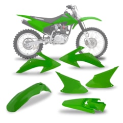Kit Plástico CRF 230 Verde 2008/14 Kit Plástico CRF 230 Verde 2008/14