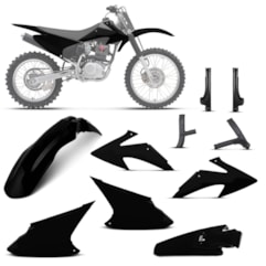 Kit Plástico Crf 230f 2008 À 2014 Lateral Cor 3 Itens (Kit Plástico / Protetor De Bengala / Protetor Kit Plástico Crf 230f 2008 À 2014 Lateral Cor 3 Itens (Kit Plástico / Protetor De Bengala / Protetor