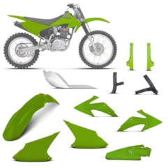 Kit Plástico Crf 230f 2008 À 2014 Verde + Pro. Bengala, Quadro, Motor (Alumínio) Kit Plástico Crf 230f 2008 À 2014 Verde + Pro. Bengala, Quadro, Motor (Alumínio)