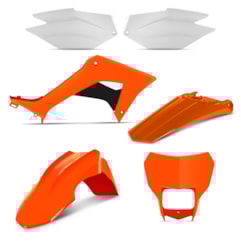 Kit Plástico CRF 250F 2019 Pro Tork Laranja Kit Plástico CRF 250F 2019 Pro Tork Laranja