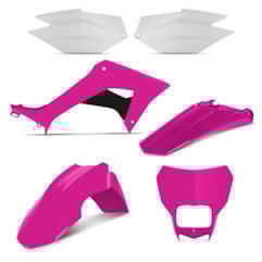 Kit Plástico CRF 250F 2019 Pro Tork Pink Kit Plástico CRF 250F 2019 Pro Tork Pink