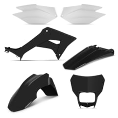 Kit Plástico CRF 250F 2019 Pro Tork Preto Kit Plástico CRF 250F 2019 Pro Tork Preto