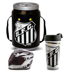 Kit Santos Cooler Térmico Mini Capacete e Copo Térmico Kit Santos Cooler Térmico Mini Capacete e Copo Térmico