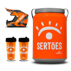 Kit Térmico Exclusivo Sertões + Mini Capacete Kit Térmico Exclusivo Sertões + Mini Capacete