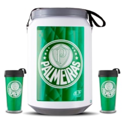 Kit Torcedor Palmeiras Cooler e Copos Palmeiras Kit Torcedor Palmeiras Cooler e Copos Palmeiras