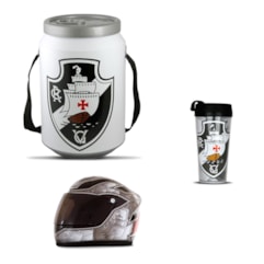 Kit Vasco da Gama Cooler Térmico Mini Capacete e Copo Térmico Kit Vasco da Gama Cooler Térmico Mini Capacete e Copo Térmico