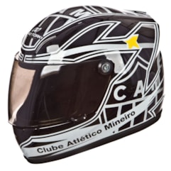 Mini Capacete Decorativo Oficial Atlético Mineiro Pro Tork Mini Capacete Decorativo Oficial Atlético Mineiro Pro Tork