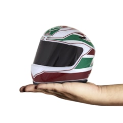 Mini Capacete Decorativo Oficial Fluminense Pro Tork Mini Capacete Decorativo Oficial Fluminense Pro Tork