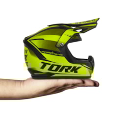 Mini Capacete Pro Tork Cross Factory Edition Enfeite Amarelo Mini Capacete Pro Tork Cross Factory Edition Enfeite Amarelo
