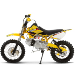 Mini Moto Cross 100cc Pro Tork TR100F Amarelo Mini Moto Cross 100cc Pro Tork TR100F Amarelo