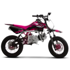 Mini Moto Supermotard Pro Tork TR 125F Aro 12x12 Rosa Mini Moto Supermotard Pro Tork TR 125F Aro 12x12 Rosa