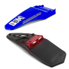 Paralama Traseiro MX2 Azul + Lanterna Traseira Pro Tork Paralama Traseiro MX2 Azul + Lanterna Traseira Pro Tork