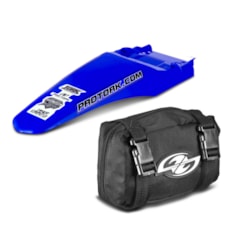 Paralama Traseiro Universal MX2 Azul + Bag De Ferramenta Pro Tork Paralama Traseiro Universal MX2 Azul + Bag De Ferramenta Pro Tork