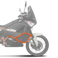 Protetor Motor Carenagem Super Adventure KTM 990 2010 Laranja Protetor Motor Carenagem Super Adventure KTM 990 2010 Laranja