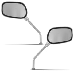Retrovisor Esportivo Par Oval Universal Yamaha Cromado Pro Tork Retrovisor Esportivo Par Oval Universal Yamaha Cromado Pro Tork